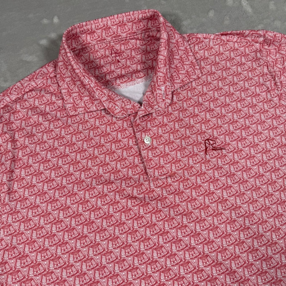 Rhoback Men's Arkansas Stadium Polo Large